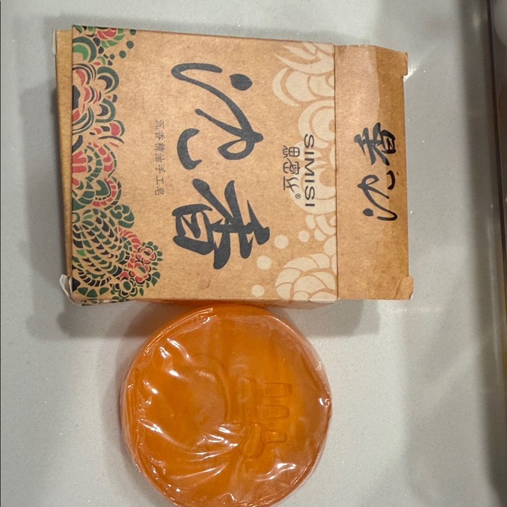 Orange Soap with Decorative Box